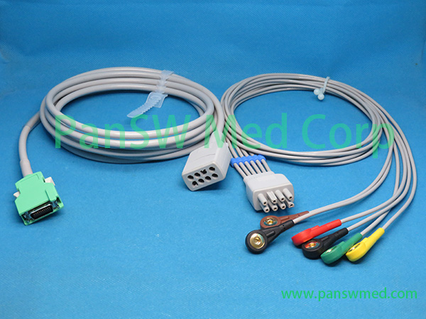 Compatible Nihon Kohden ECG cables, ECG trunk cables, leads and integrated cables