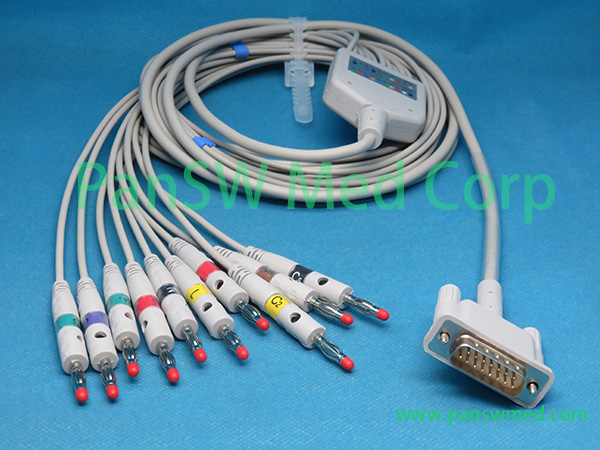 Compatible PW TC20 Ten Leads Patient Cable 989803175891 IEC Banana - PanswMed