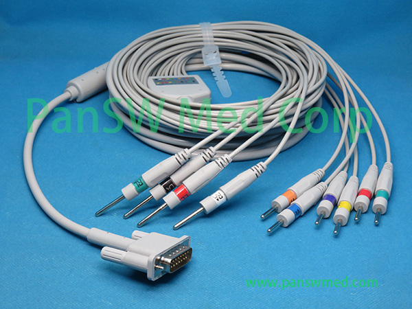 Compatible Philips 12leads DIN AHA M 3703 – PanswMed