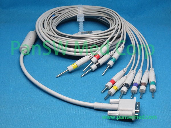 Compatible Philips 12leads DIN IEC M 3703 – PanswMed