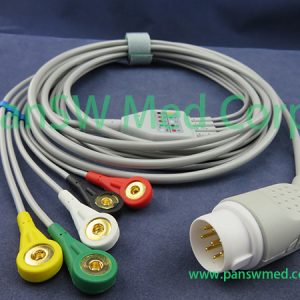Compatible Philips 78341A 78342A 78345A 78345A 78346A ECG Cable