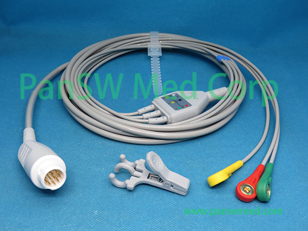 Compatible Philips 862474 C 3 ECG Cable – PanswMed