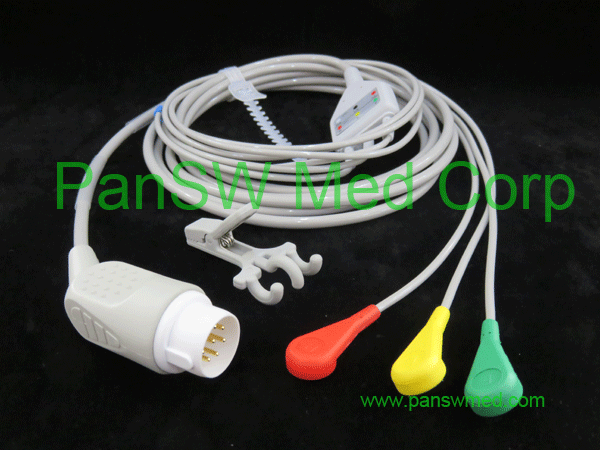 Compatible Philips ECG cable IEC snap ECG 10013B