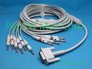 Compatible Philips ECG Cable Ten Leads AHA Banana – PanswMed