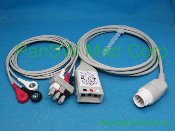Compatible Philips ECG Trunk 8pins Leads M 1605A