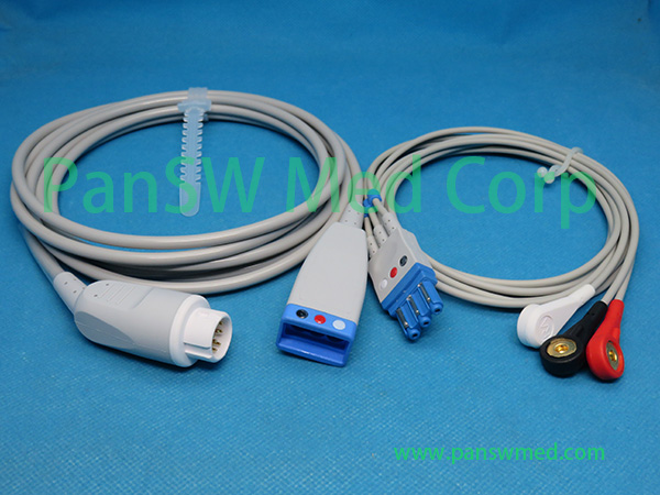 Compatible Philips Intellivue MX500 Patient Monitor ECG Cable Panswmed