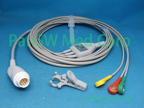 Compatible Philips M1510A Integrated Ecg Cable IEC Snap Copy - PanswMed