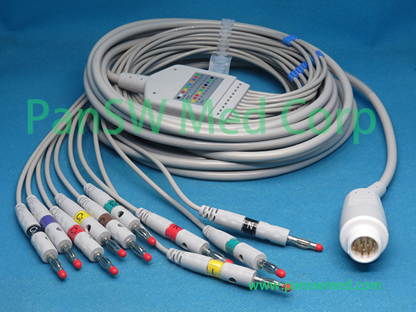 Compatible Philips M1663A / M1949A ECG Trunk Cable