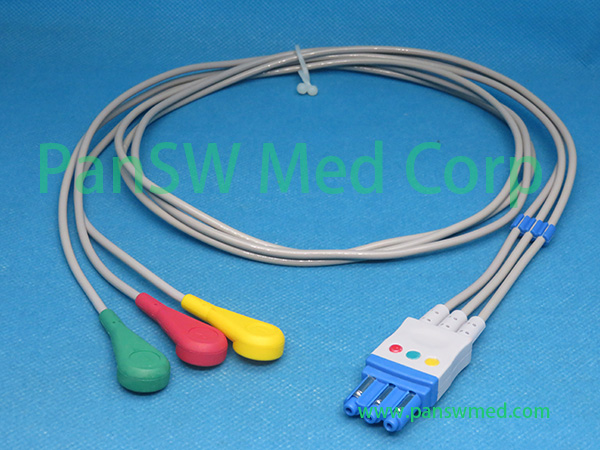 Compatible Philips M1673A ECG Leads IEC Snap - PanswMed