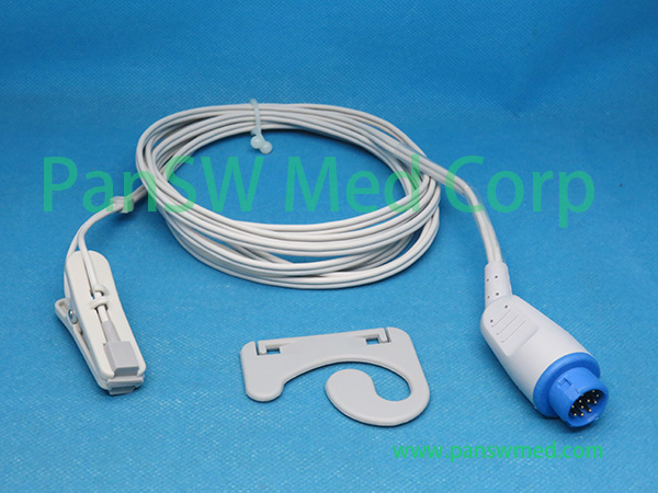 compatible Philips M1940 SpO₂ sensor adult ear clip