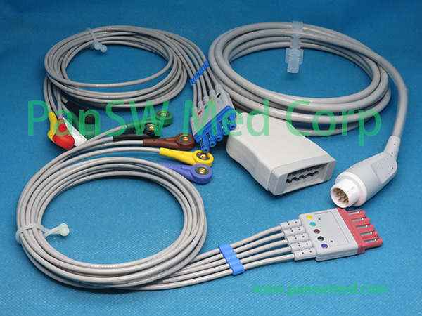 Compatible Philips M1949A ECG With Leads M1668A5 - PanswMed