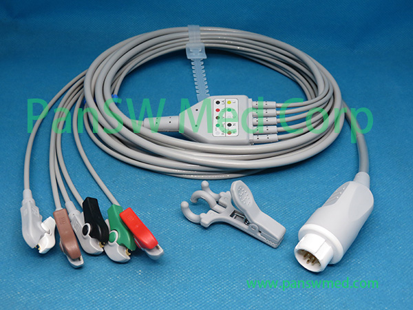 Compatible Philips M3000A M3001A M3046A ECG cable