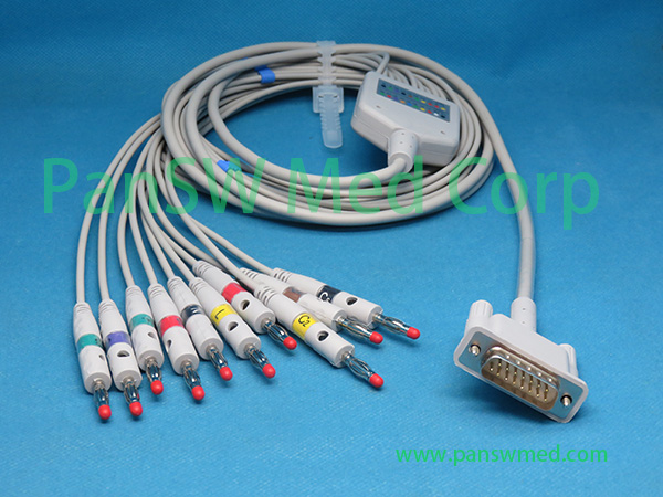 Compatible Philips M3702A ECG Cable IEC Banana - PanswMed