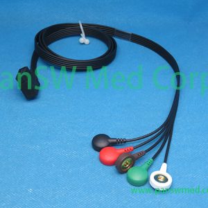 Compatible Philips M4725A Zymed DigiTrak Plus ECG Leads