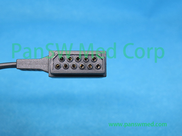 Compatible Philips M4725A Zymed DigiTrak Plus ECG Leads connector3