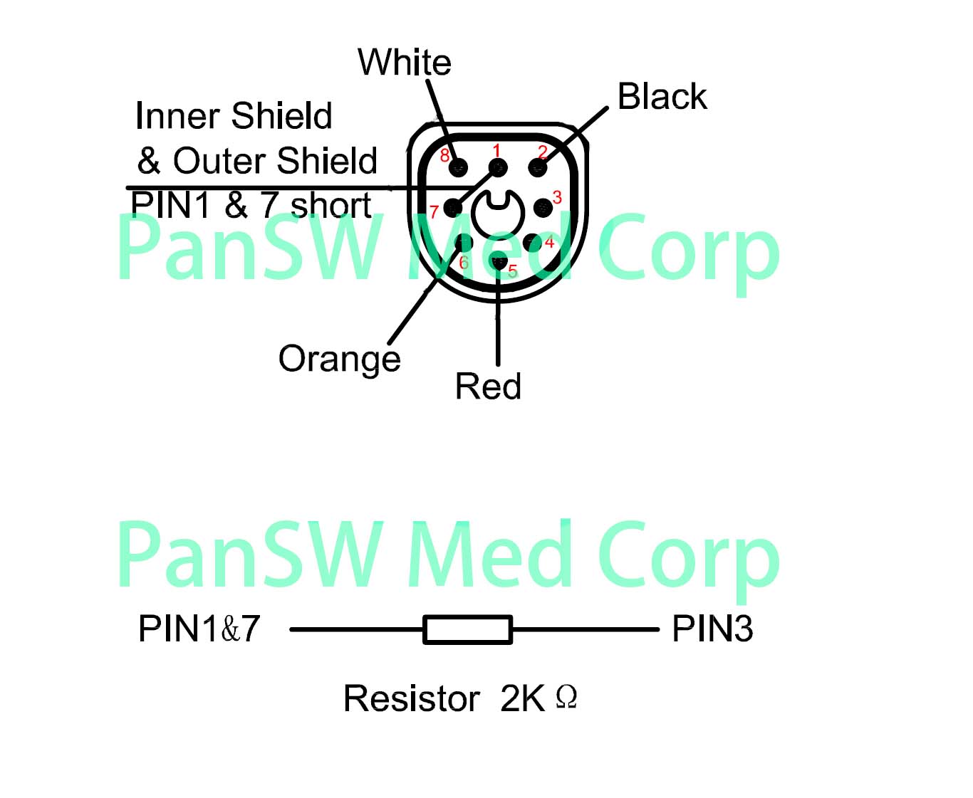 Compatible Philips FAST SpO2 sensor connector