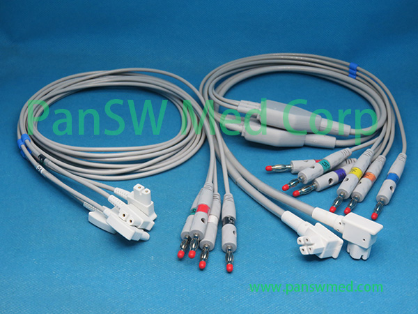 Compatible Philips TC30 TC50 ECG Leads AHA Banana - PanswMed