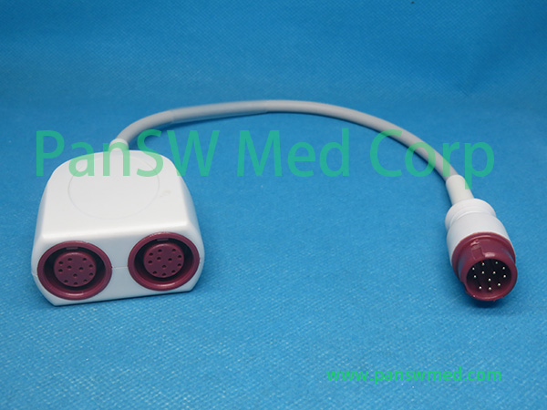 Compatible Philips Dual Connector IBP Cable Adapter - PanswMed