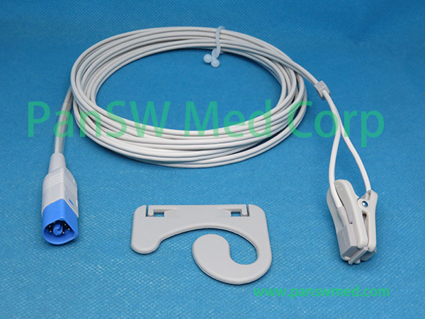 compatible Philips intellivue MP30 MP50 MP70 SpO₂ sensor adult ear clip