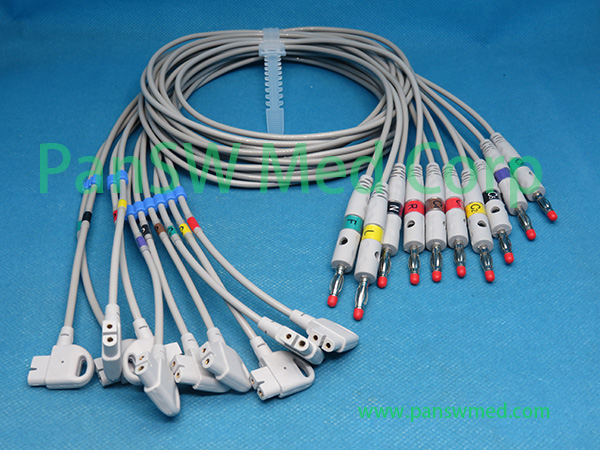 Compatible Philips PageWriter 989803129191 ECG Leads