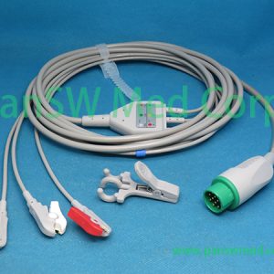 Compatible Progetti ECG Cable 3leads AHA Clip – PanswMed
