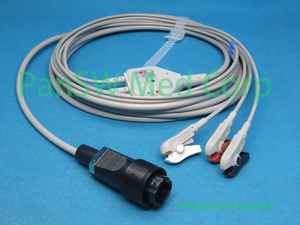 Compatible Sadaat ECG Cable Heyer Neptune 3leads AHA Grabber – Pan-SWMed