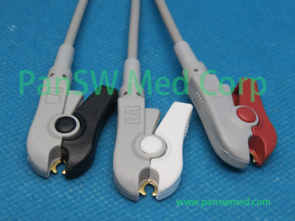 Compatible Sadaat ECG Cable Heyer Neptune 3leads AHA Grabbers – Pan-SWMed