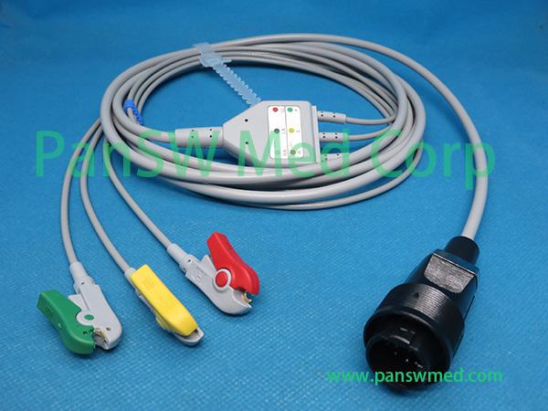 Compatible Sadaat ECG Cable Heyer Neptune 3leads IEC Grabber – Pan-SWMed