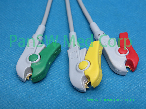 Compatible Sadaat ECG Cable Heyer Neptune 3leads IEC Grabbers – Pan-SWMed
