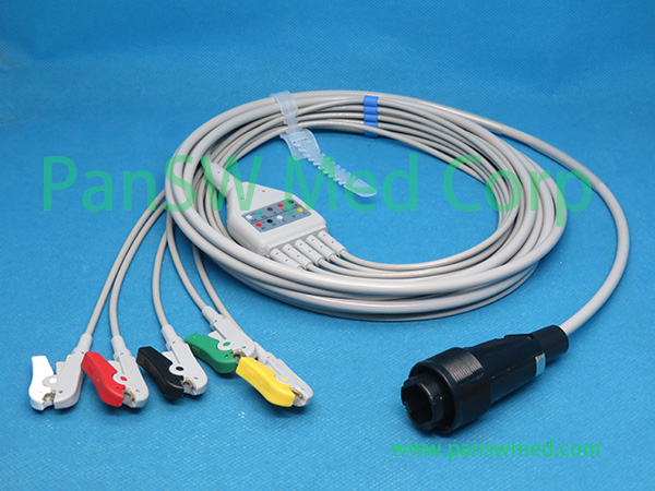 Compatible Sadaat ECG Cable Heyer Neptune 5leads IEC Grabber – Pan-SWMed