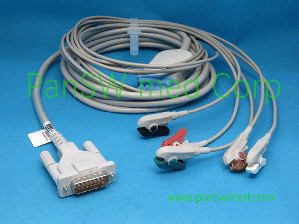 Compatible Schiller 5 Leads ECG Cable1 - PanswMed