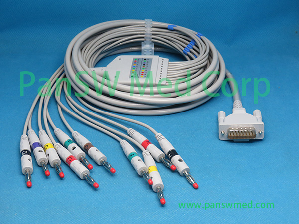 Compatible Schiller AT 104 PC ECG Cable