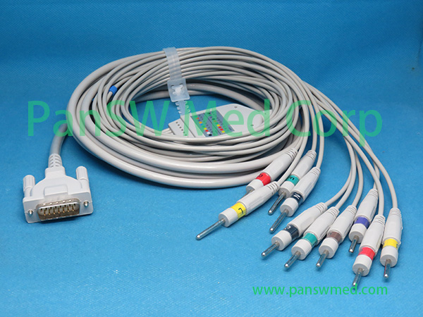 Compatible Schiller AT4 / AT104 ECG Cable