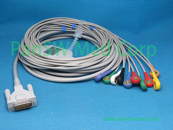 Compatible Schiller AT-60 / AT-104 PC ECG Cable