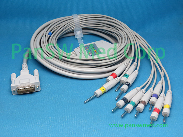 Compatible Schiller CS6 CS12 ECG cable