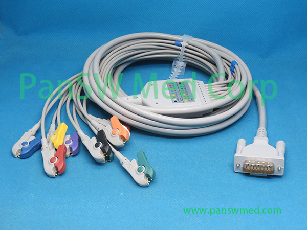 Compatible Schiller ECG Cable 10-lead AHA Clip – PanswMed