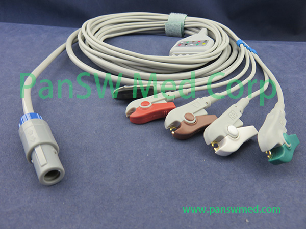 Compatible Schiller Innomed Innocare T ECG cable AHA clip