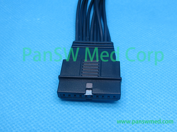 Compatible Schiller MS-12 blue wireless Holter ECG Cable