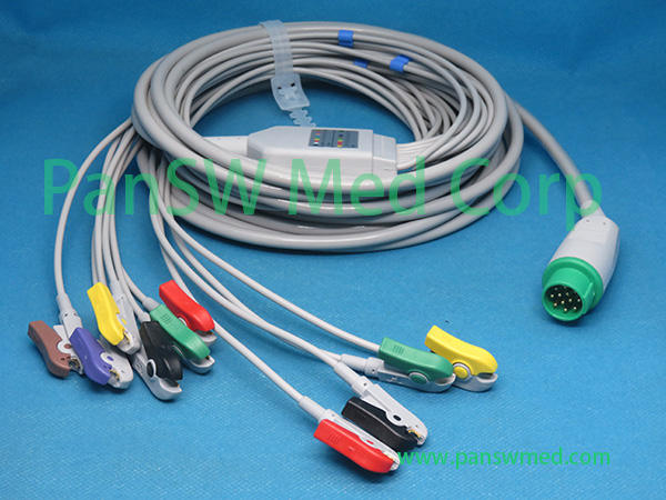 Compatible Schiller Defigard 5000 10-Lead ECG Cable product option
