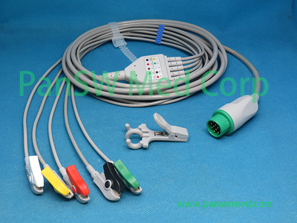 Compatible Schiller truscope Mini ECG cable with leadwire