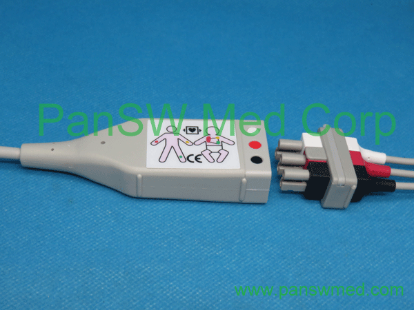 compatible Spacelabs ECG trunk leads AHA 3leads (2) – PanswMed