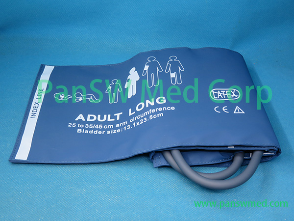 Compatible adult long NIBP cuff dual hose - Pan-SW Med