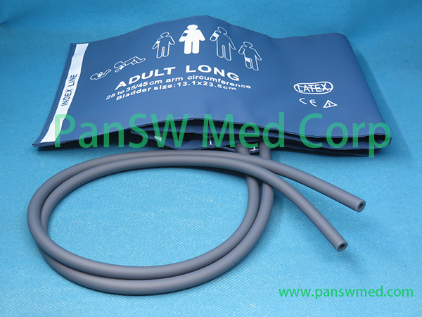 Compatible adult long NIBP cuff dual hose2 - Pan-SW Med