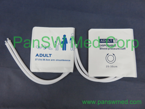 Compatible Adult Size Nibp Cuff Dual Hoses Disposable – PanswMed