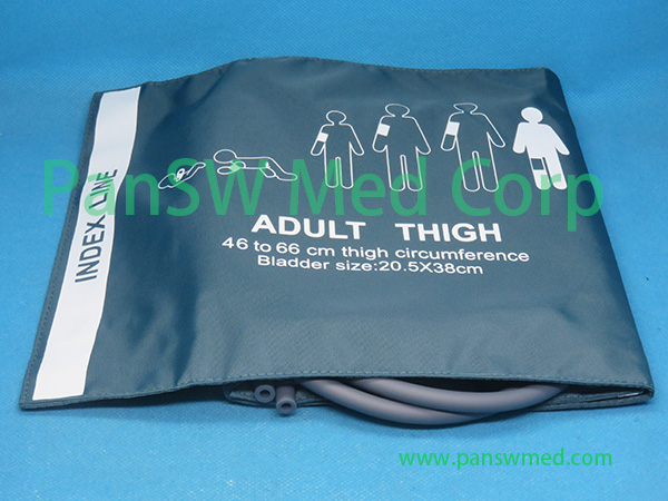 Compatible Adult Thigh NIBP Cuff Dual Hoses6 – Pan-SW Med