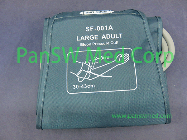compatible air cuff for blood pressure meter dual hoses4 large adult – Pan-SW Med