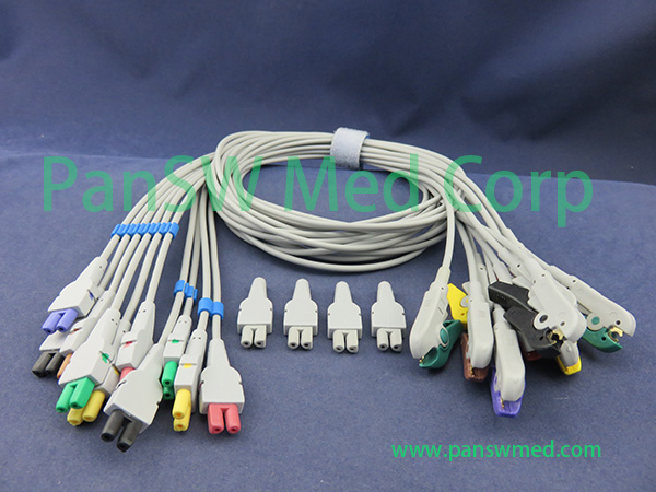 Compatible Biocare IE12A IE12 IE15 IE6 ECG Machine Cable Leads
