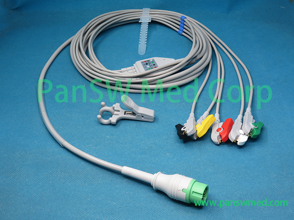 Compatible Biolight ECG Cable 15 0031 0004 Q 5leads IEC Grabber – PanswMed