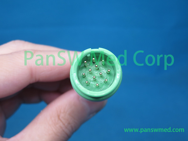 Compatible Biolight Q3 Q5 Q7 patient monitor ECG cable connector