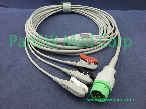 Compatible Biolight ECG Cable 3leads AHA Clip – PanswMed